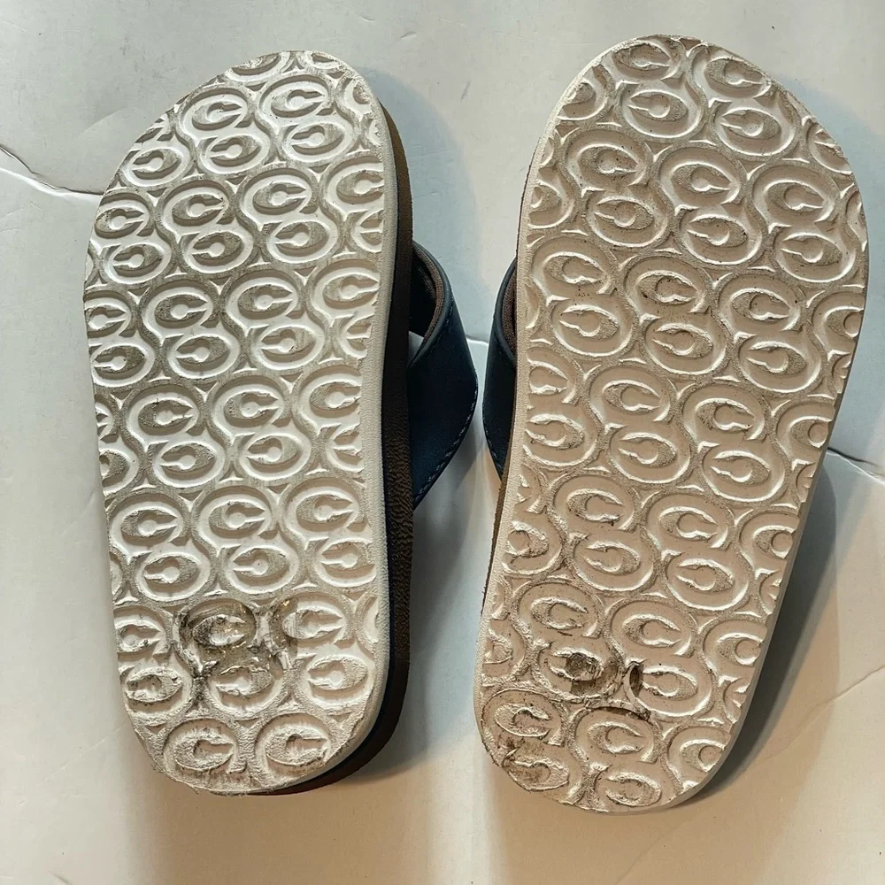 Cobian Toddler Boy's Size 9/10 - Sandals with Blue Strap and Brown Footbed